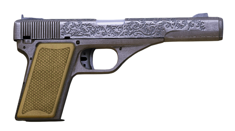 Vintage Pistol + 100 Ammo