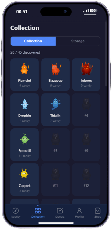 PixelHunters | Creature Catching App