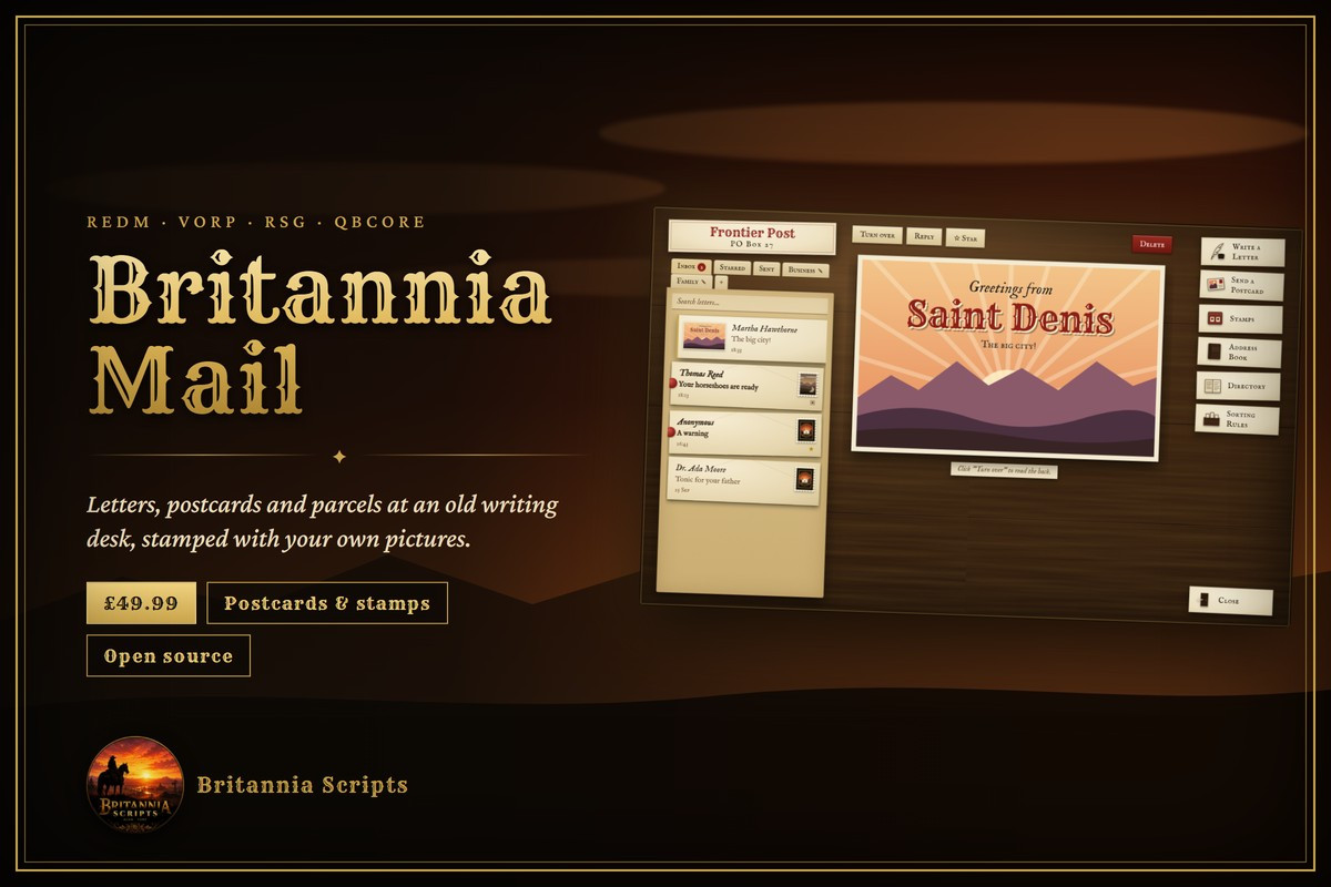 Britannia Mail screenshot