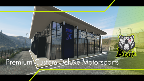 🏢 Premium Deluxe Motorsports – Custom Dealership Map for FiveM