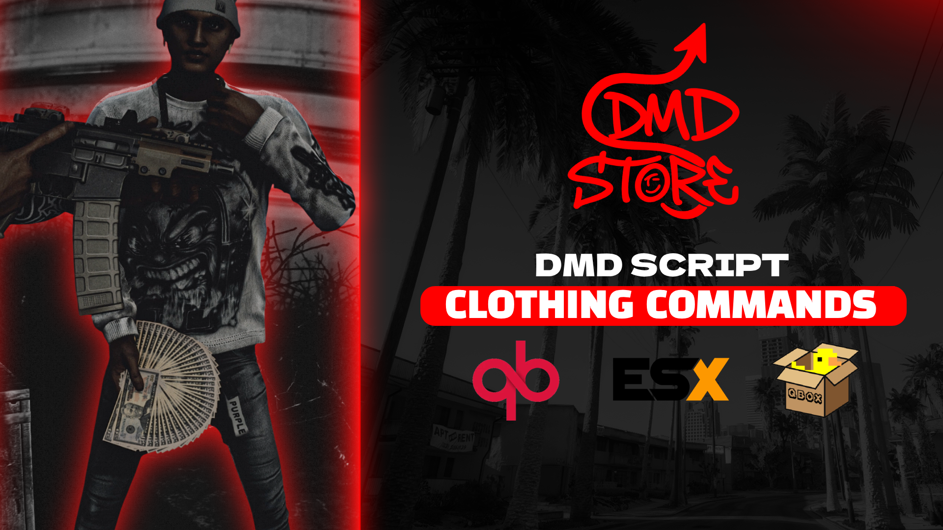 DMD Store Clothing Commands | Quick Outfit Management System | QB ESX