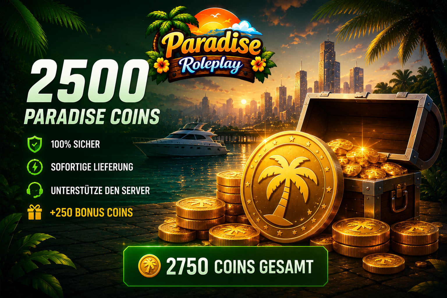 2.500 Paradise Coins