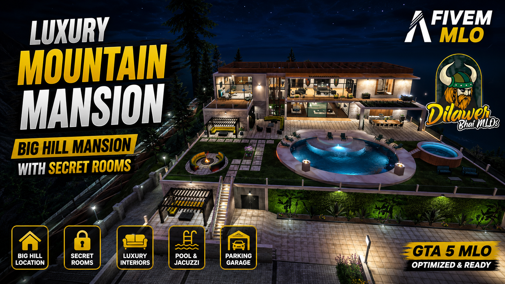 Luxuary Mountain Hill Mansion