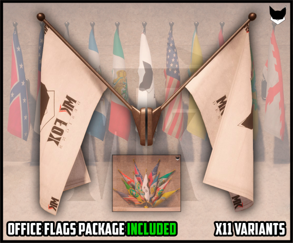 Building Facade Flags