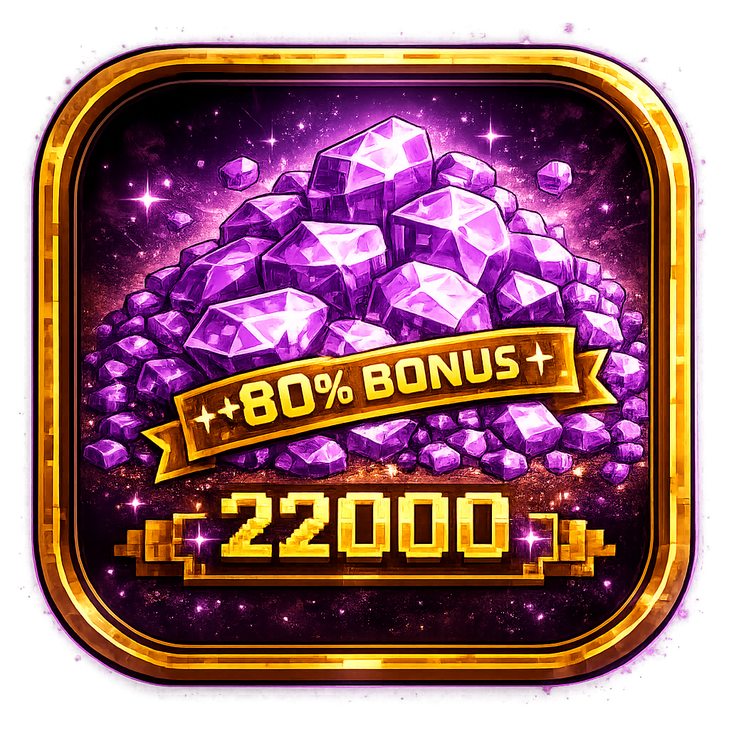 22,000 Gems (+80% BONUS)