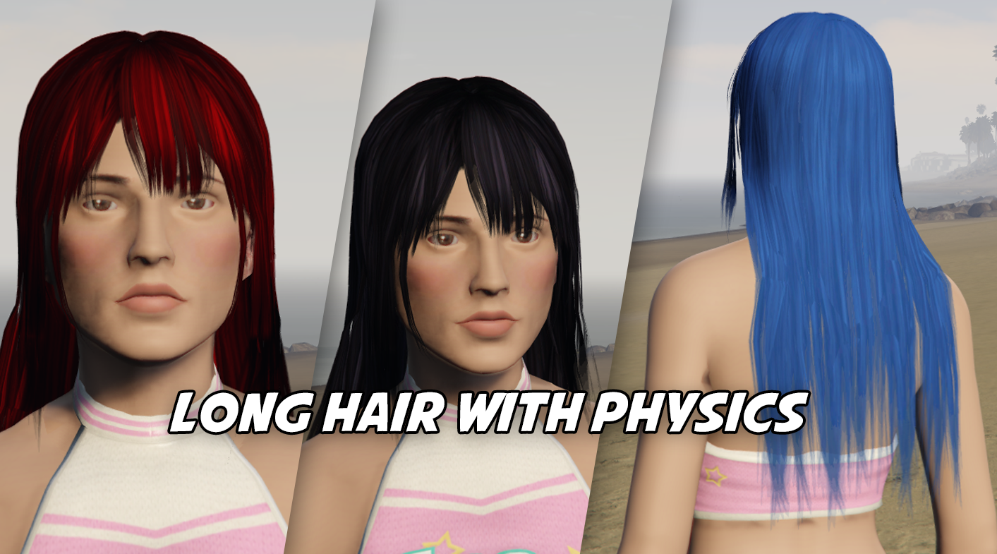 Female Long Hair (+ Physics)