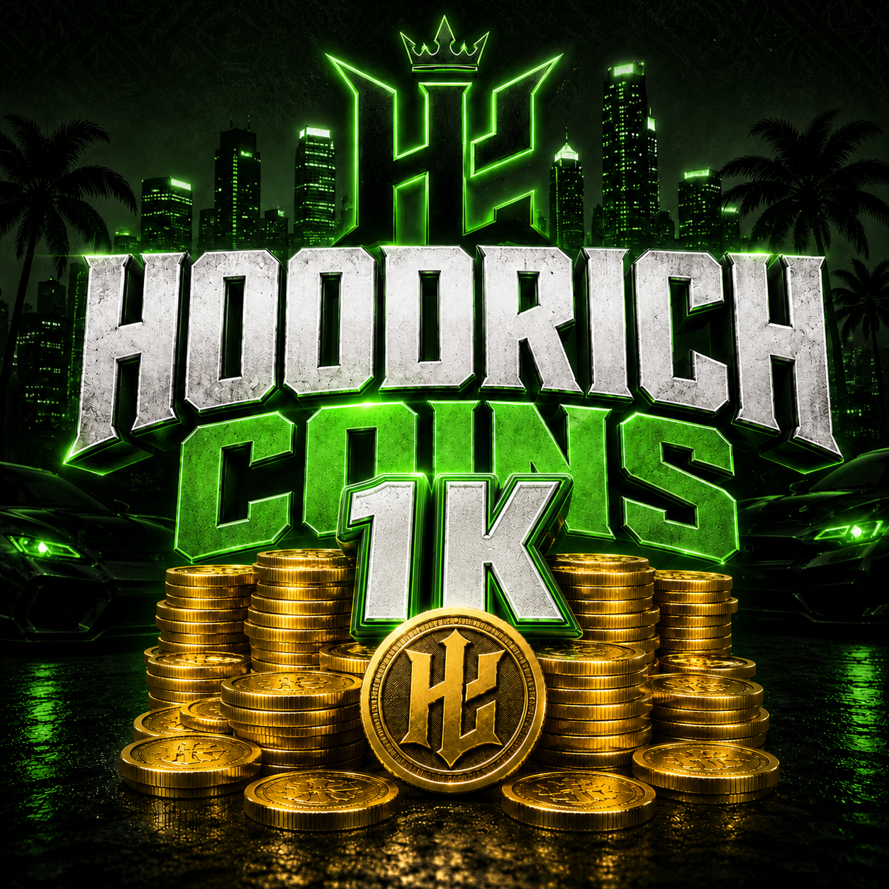 Hoodrich Coins 1K — Street Pack
