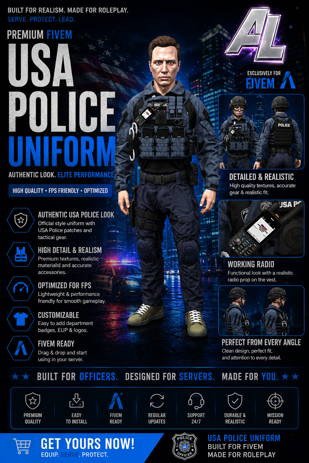 USA Police Uniform