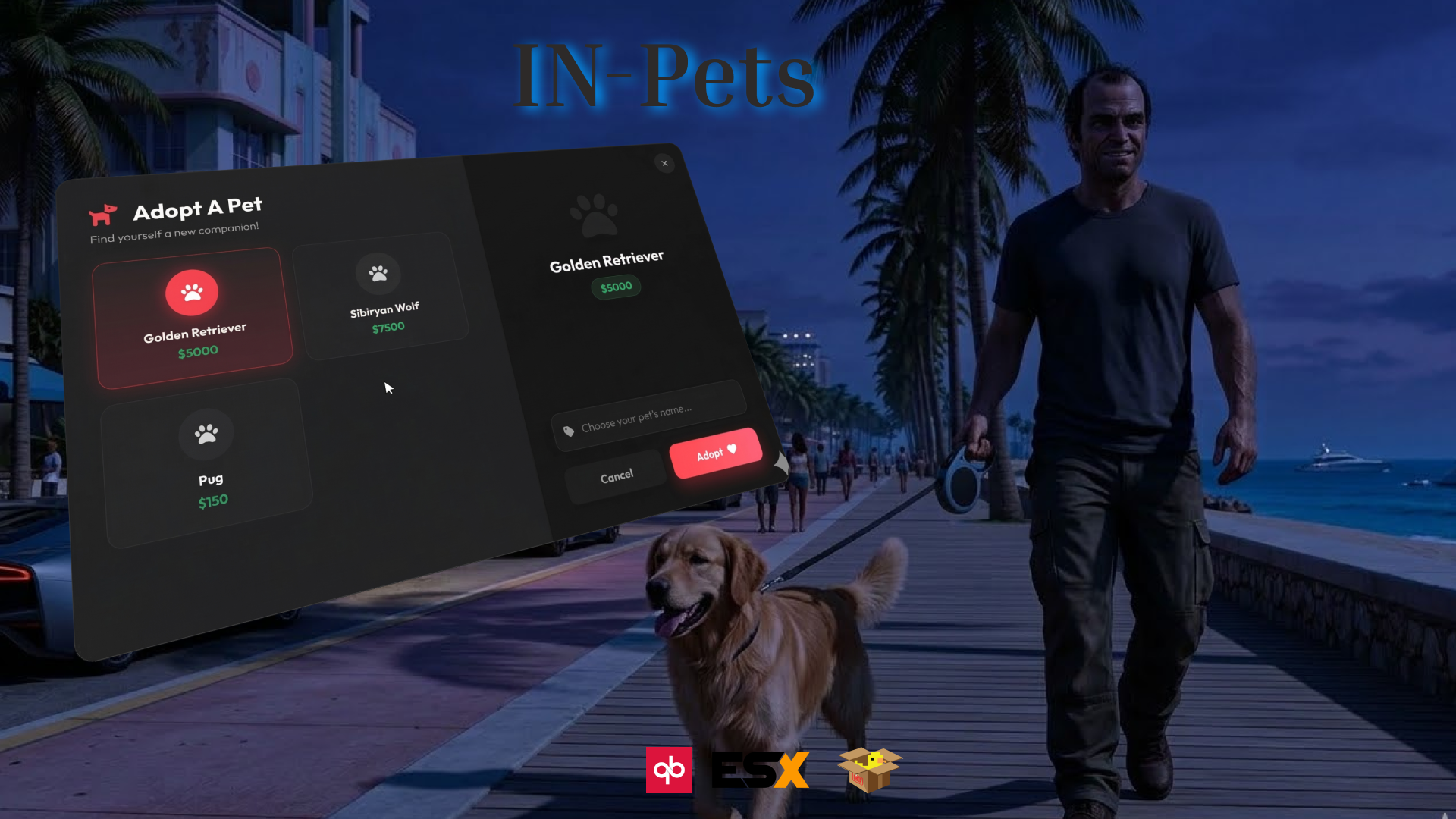 IN– Pets System for FiveM