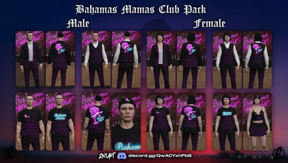 Bahamas Mamas Pack (Male & Female)