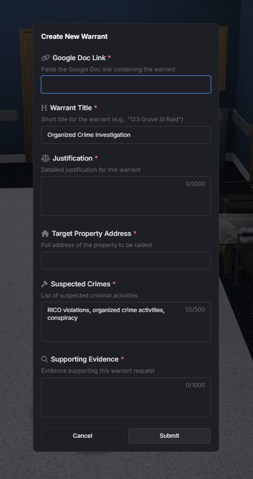PG Scripts · Warrant System (v2.1)