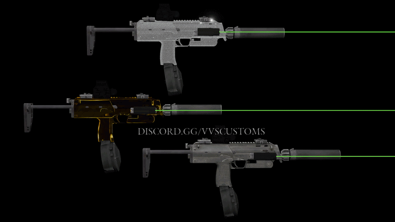 Realistic MP7 + VVS + Gold + Full Attachments
