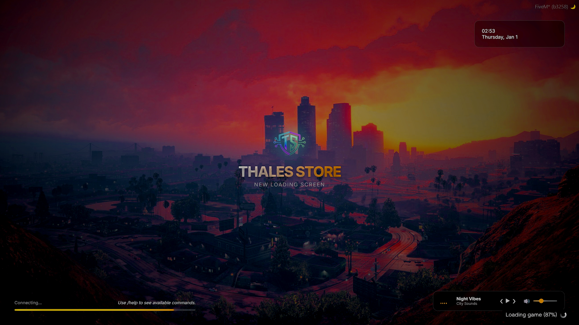 THALES - LOADING SCREEN [ESX/QBCORE]  [LIFETIME]  [CHEAP PRICE]