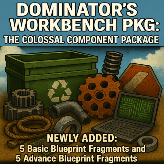 👑Dominator's Workbench Pkg!  1000 EACH of Major Components!!!