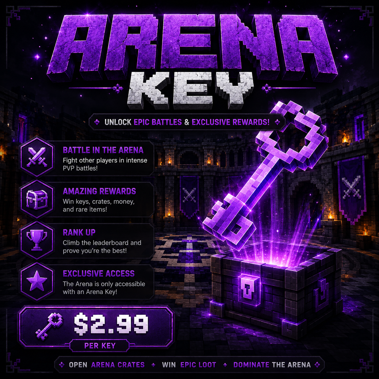 5x Arena Keys