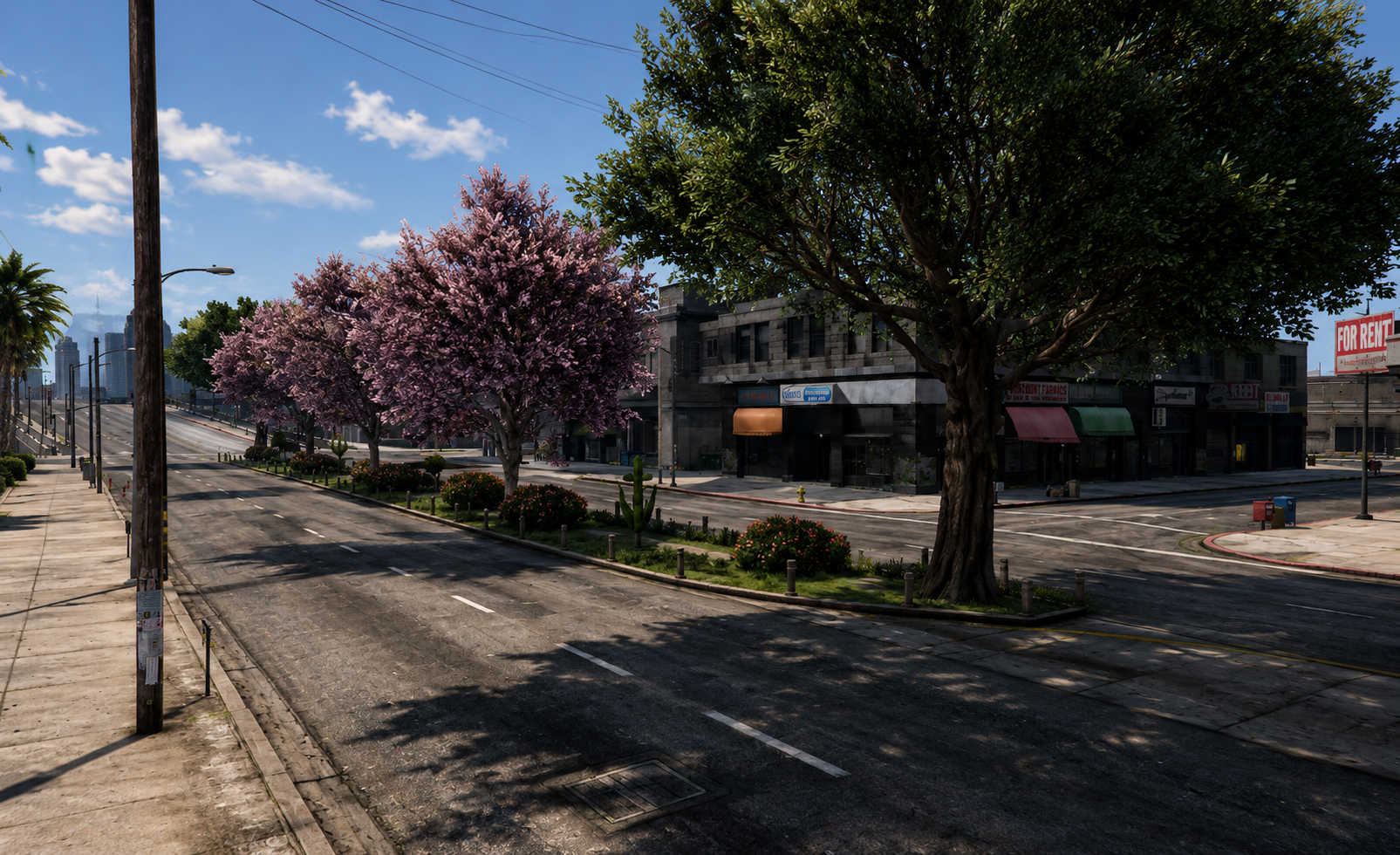 Luxury Vegetation & Road Overhaul for Downtown LS