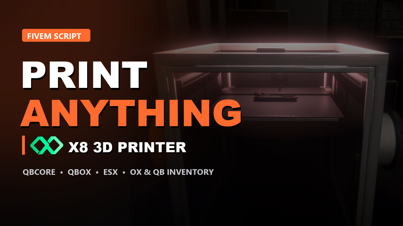 X8_3DPrinter (Realistic 3D Printing — Weapons, Tools & Filament Production System) ESCROW!