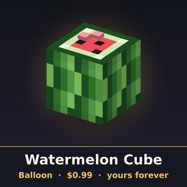 Watermelon Cube Balloon