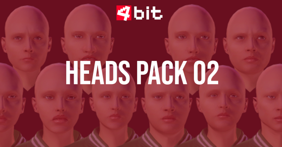 (Pack 02) 4bit 10 Blendable Head Pack