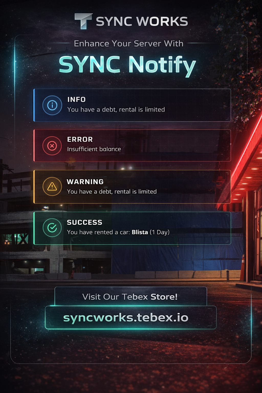 SYNC Notify - Premium NUI Notifications [QB / QBX]