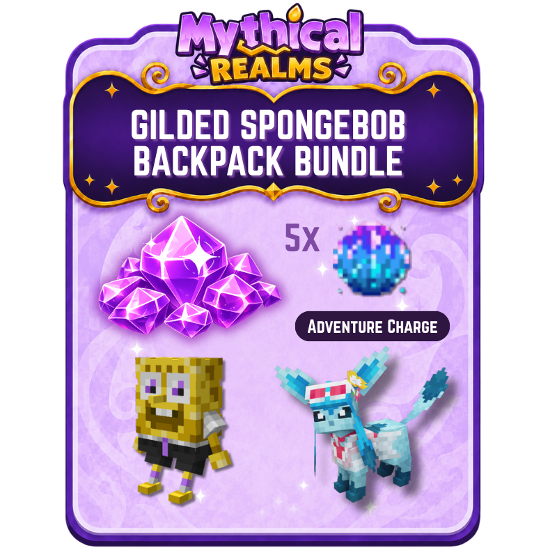 Limited Gilded Spongebob Backpack Bundle