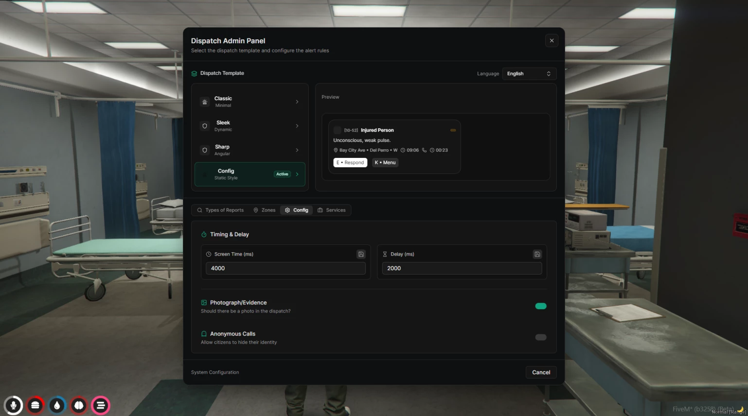 0R Advanced Dispatch System (+7 Template) Open Source (+0r_lib escrow) | kibra