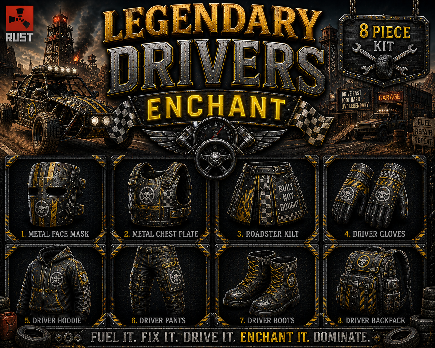 DRIVERS  - Legendary Enchanted Set
