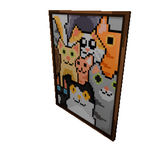 Cat Picture — cosmetic Furniture v1 item on the NovaVoid Cat Civilization Minecraft server