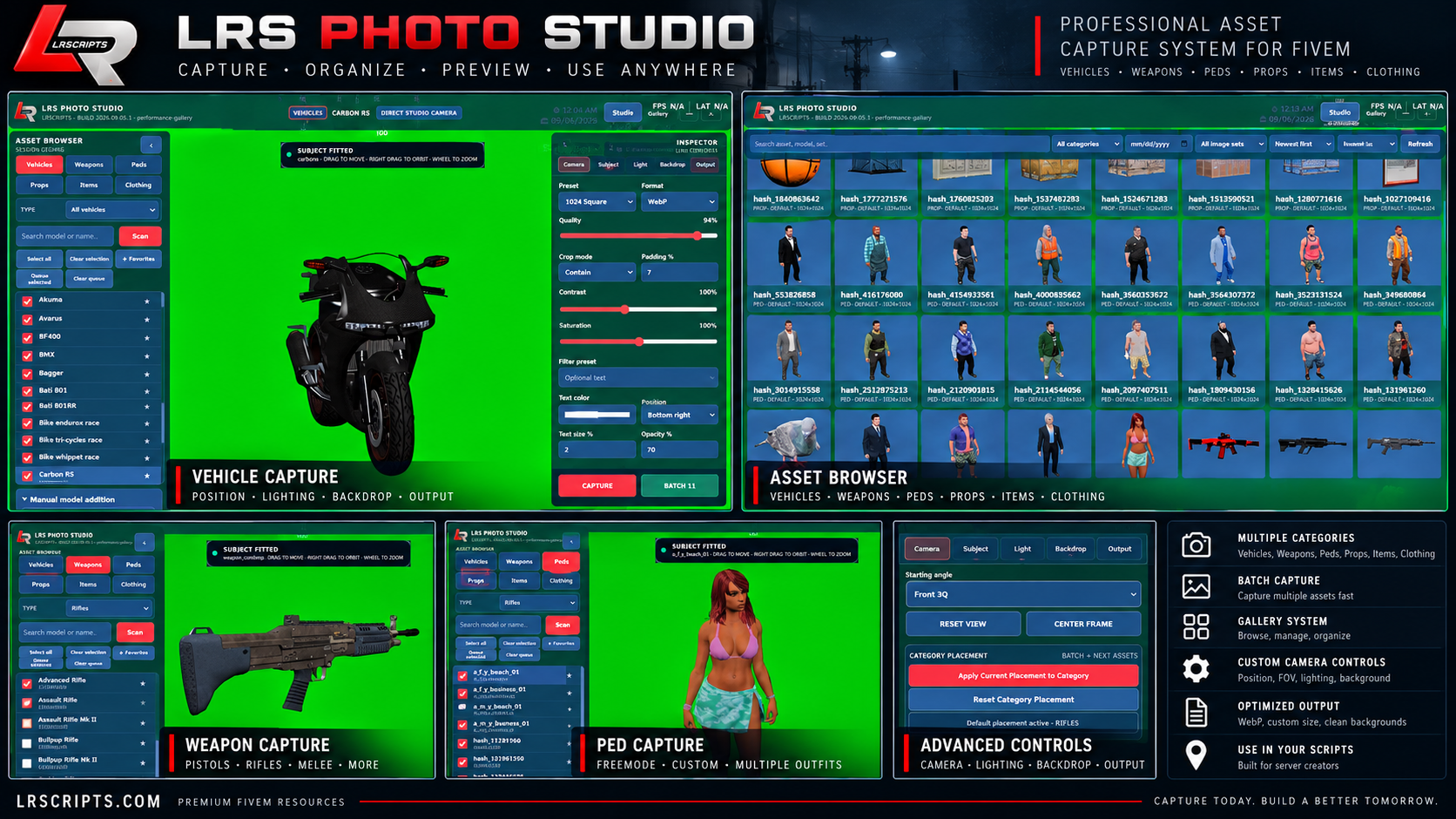 LRS Photo Studio | In-Game Asset Capture System