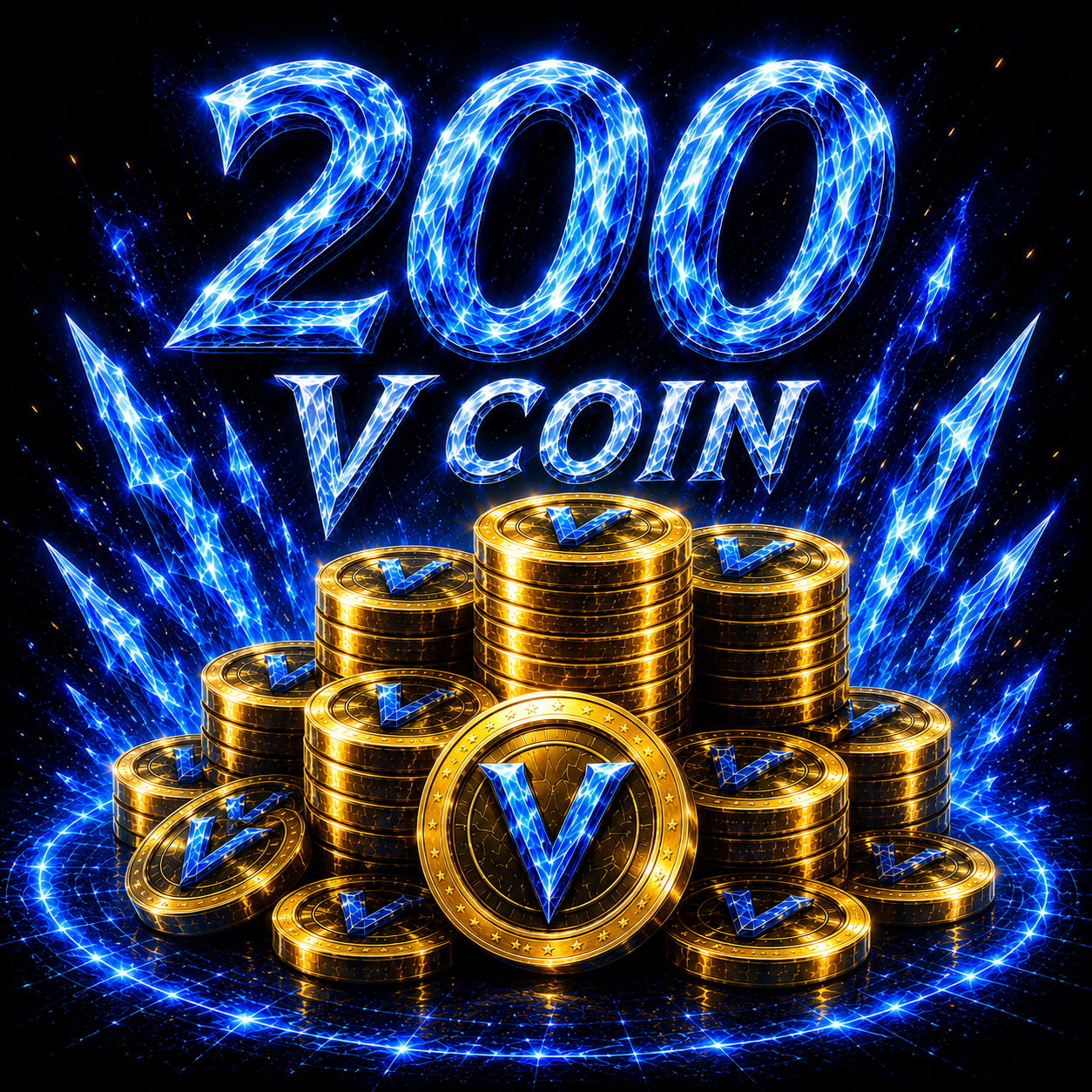 200 x V Coin Package
