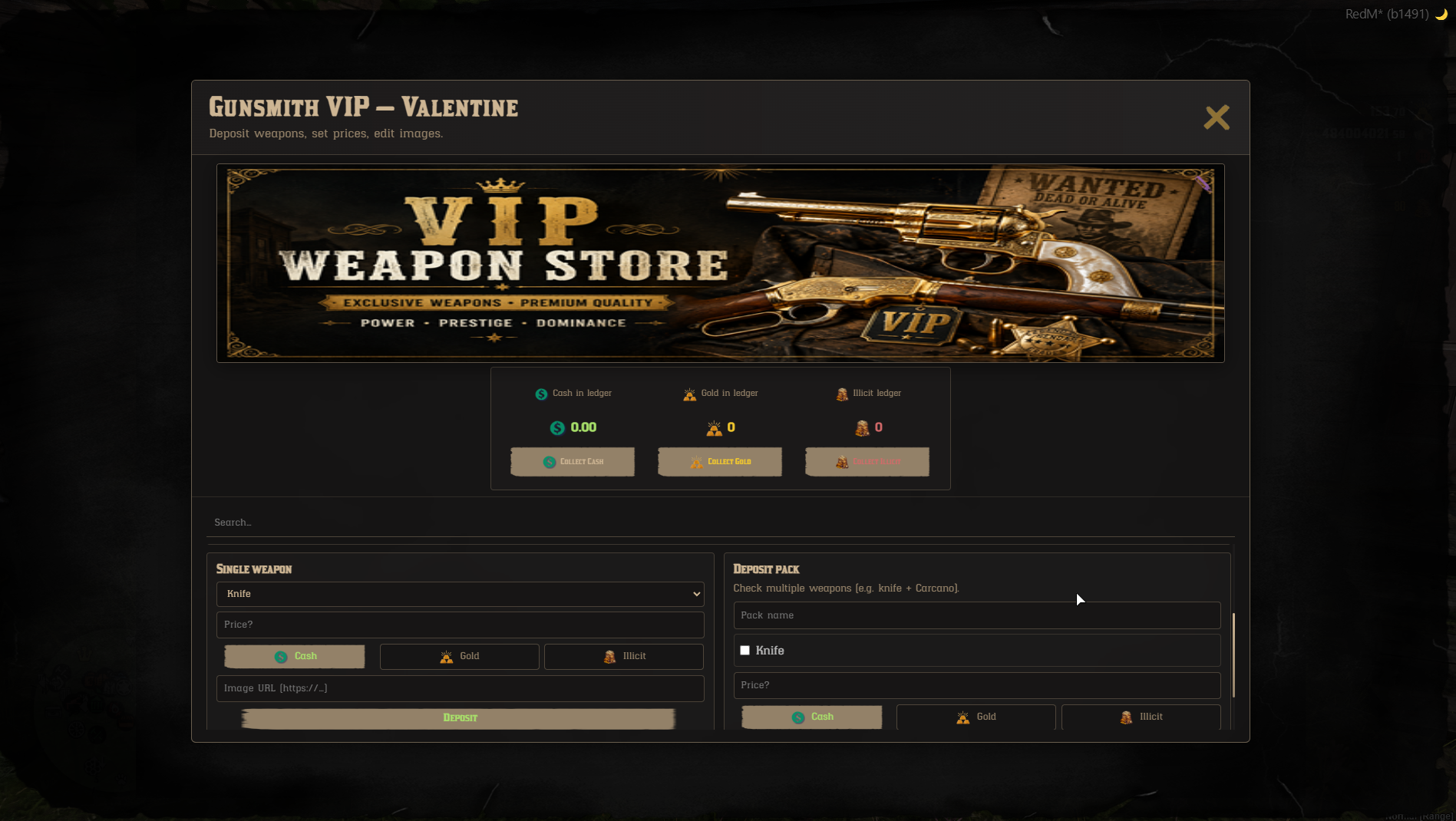 VIP Weapon Store