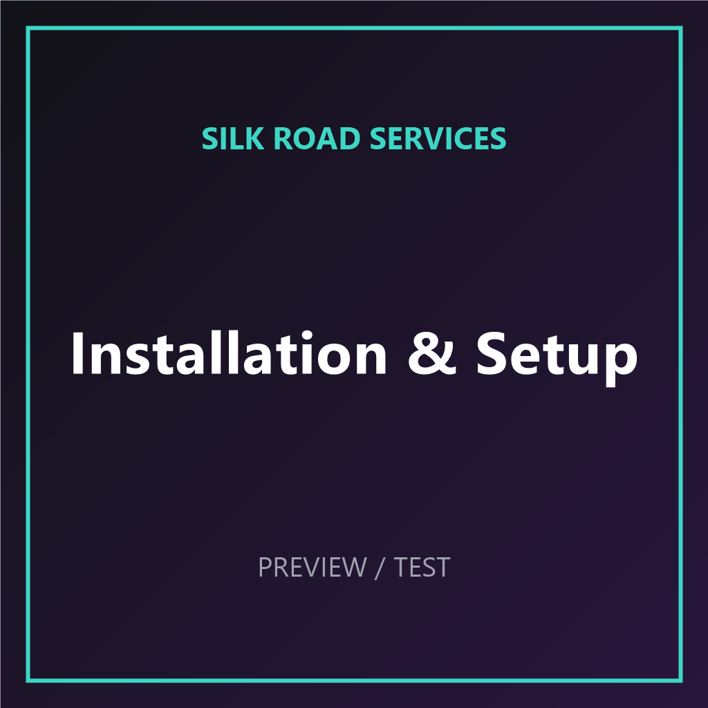 [TEST] Installation & Setup