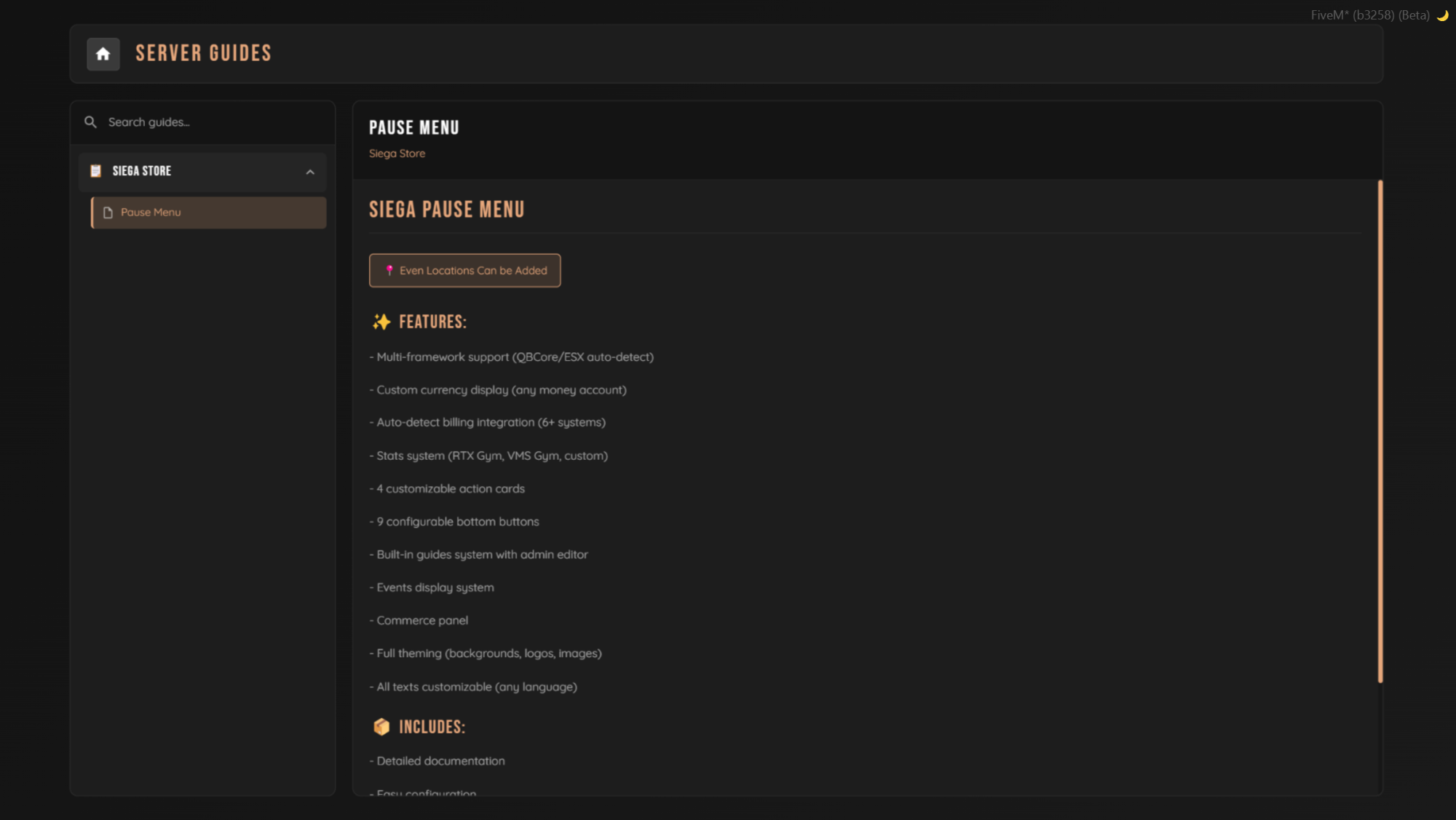 Siega Store - Premium FiveM Scripts & Resources