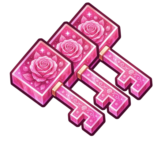 🌺3x ROSETIDE Key