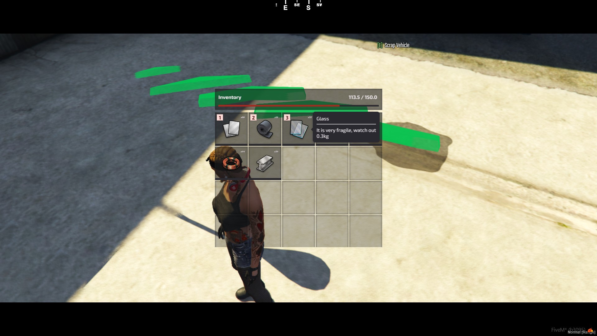 Scrappable Player Vehicle