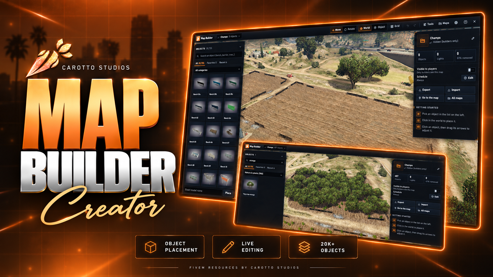 CAROTTO MAP BUILDER — Advanced In-Game Map Editor & Mapping System