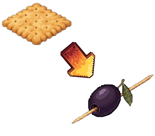 Cracker -> Olijf