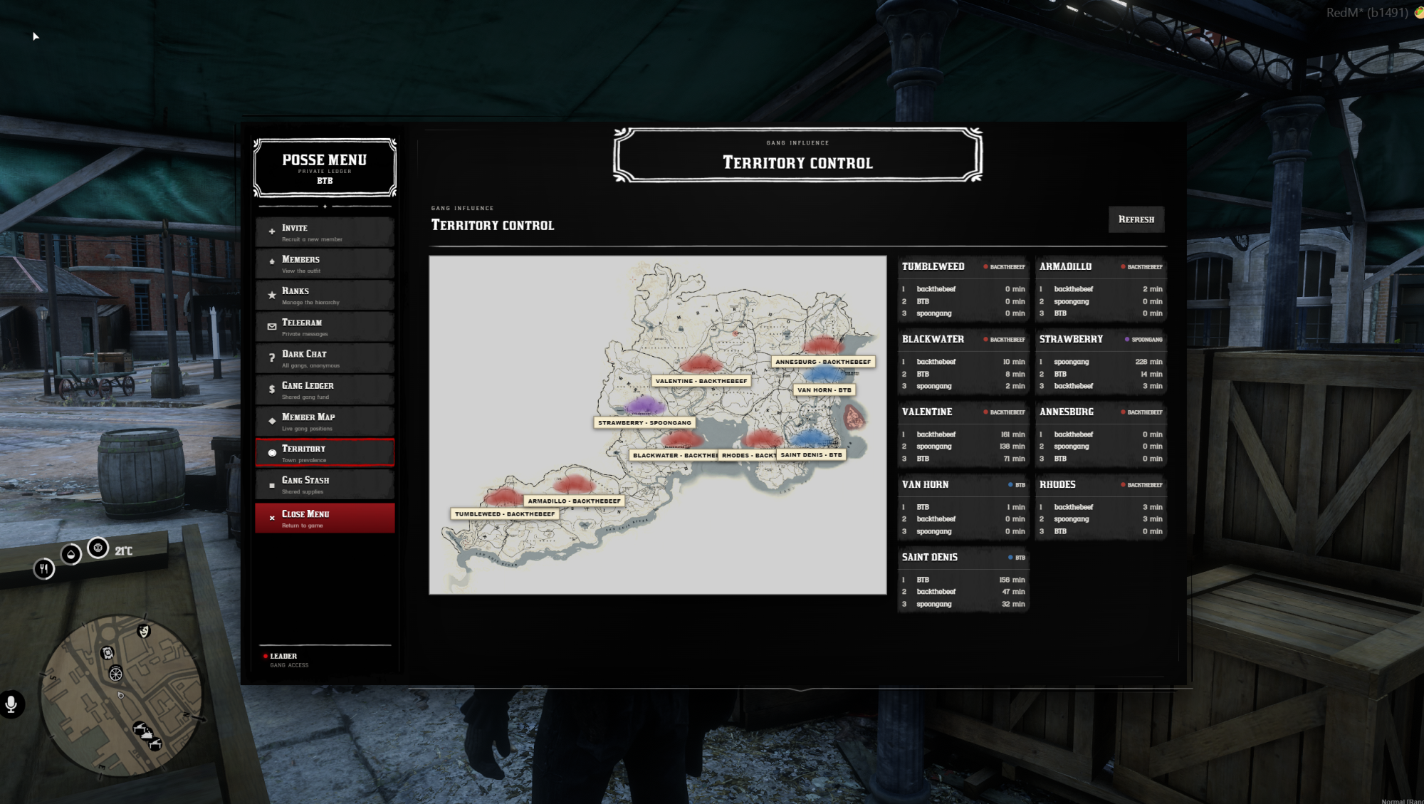 VORP Gang / Possee Menu
