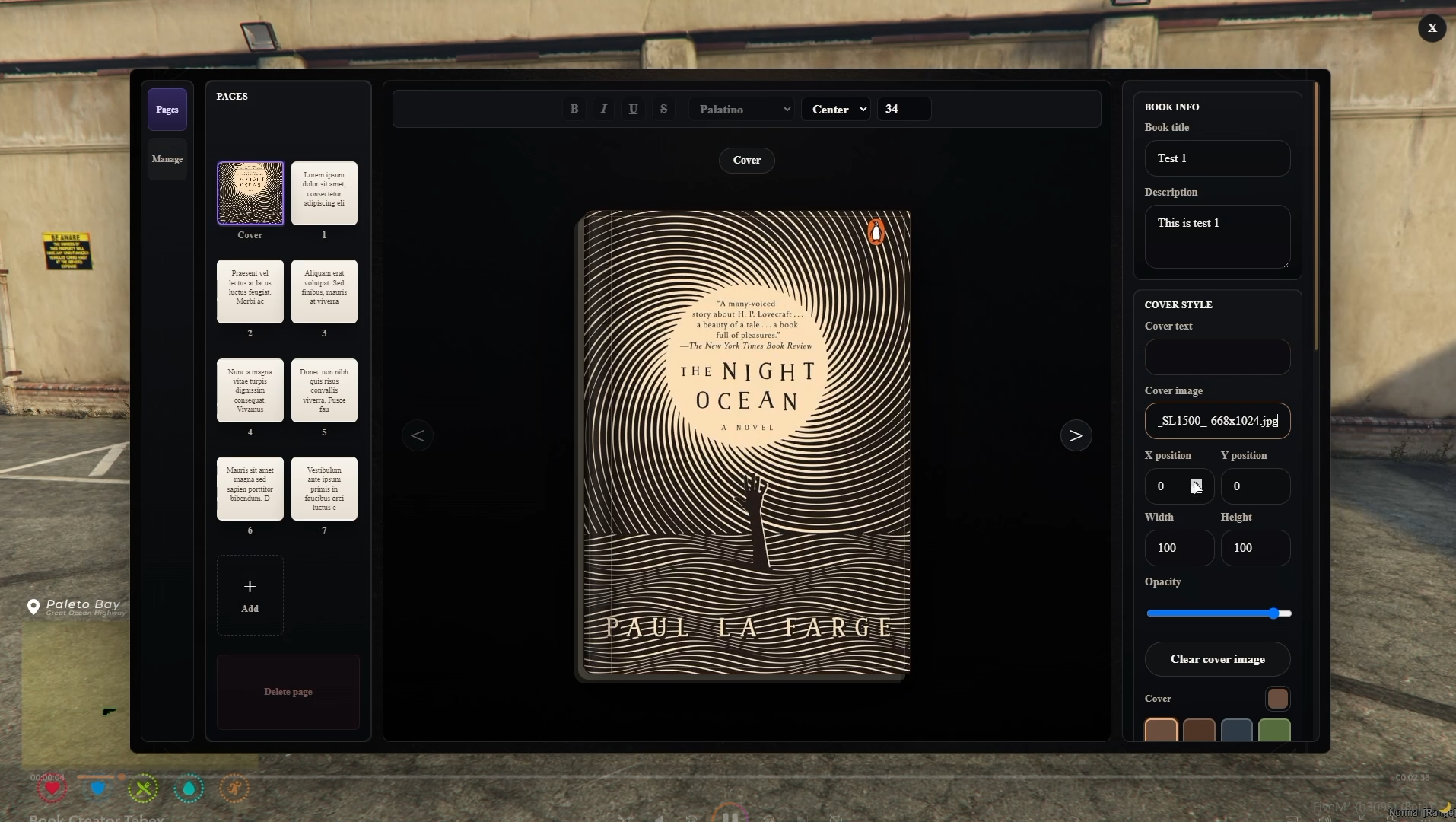 INGAME BOOK CREATOR - create your favourite book [ ESX - QB SCRIPT ]