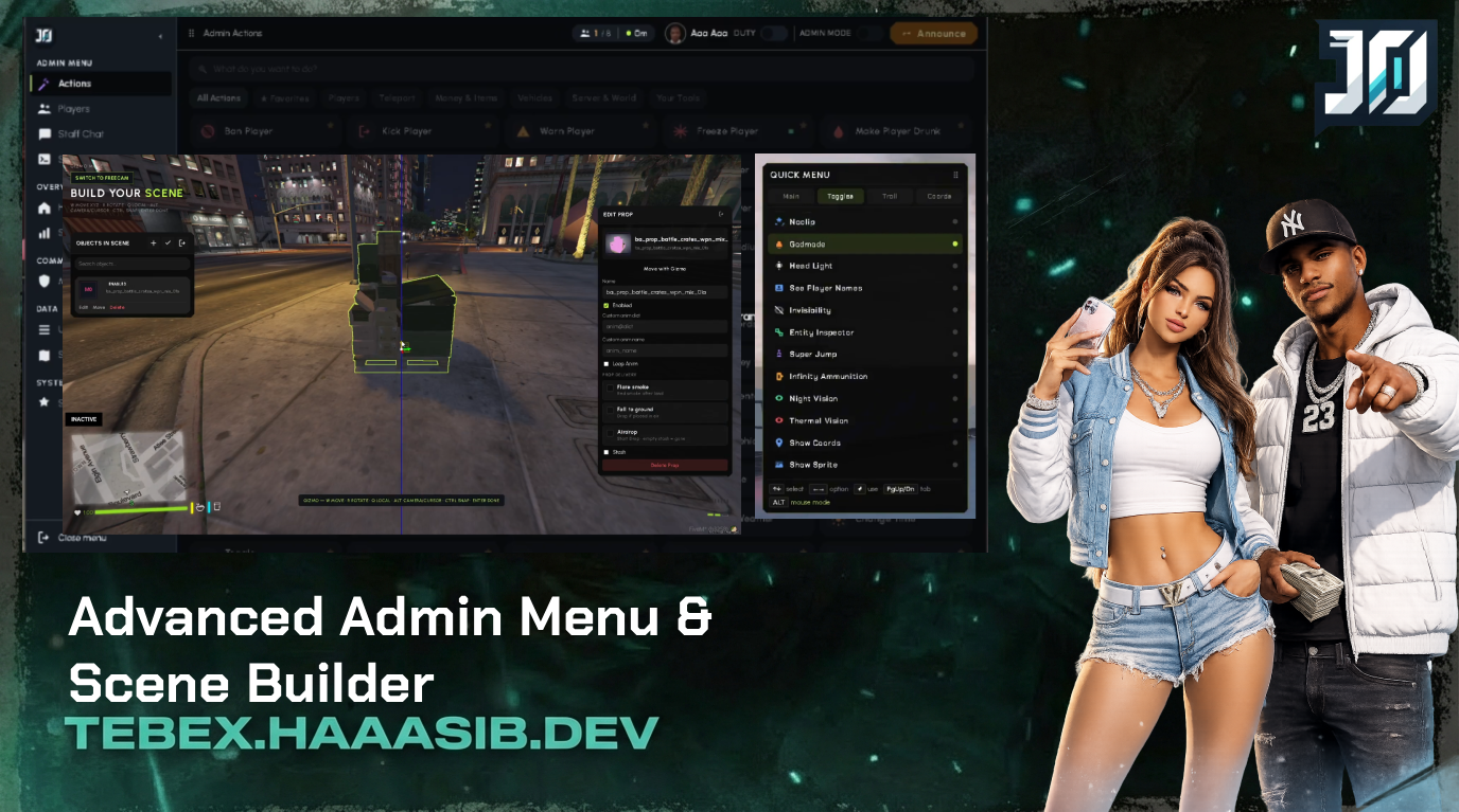 Advanced Admin Menu & Scene Builder