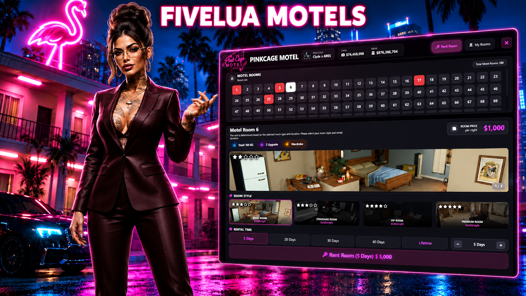 Fivelua - Motels Advanced Script [ESCROW]