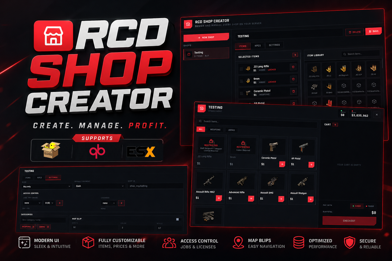 RCD Shop Creator
