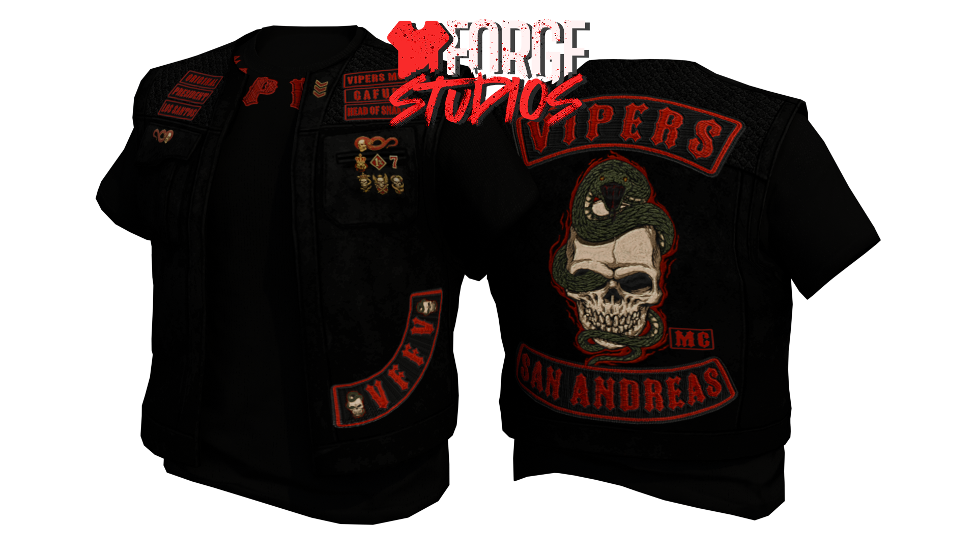 Vipers MC FiveM Biker Club Clothing — Forge Studios