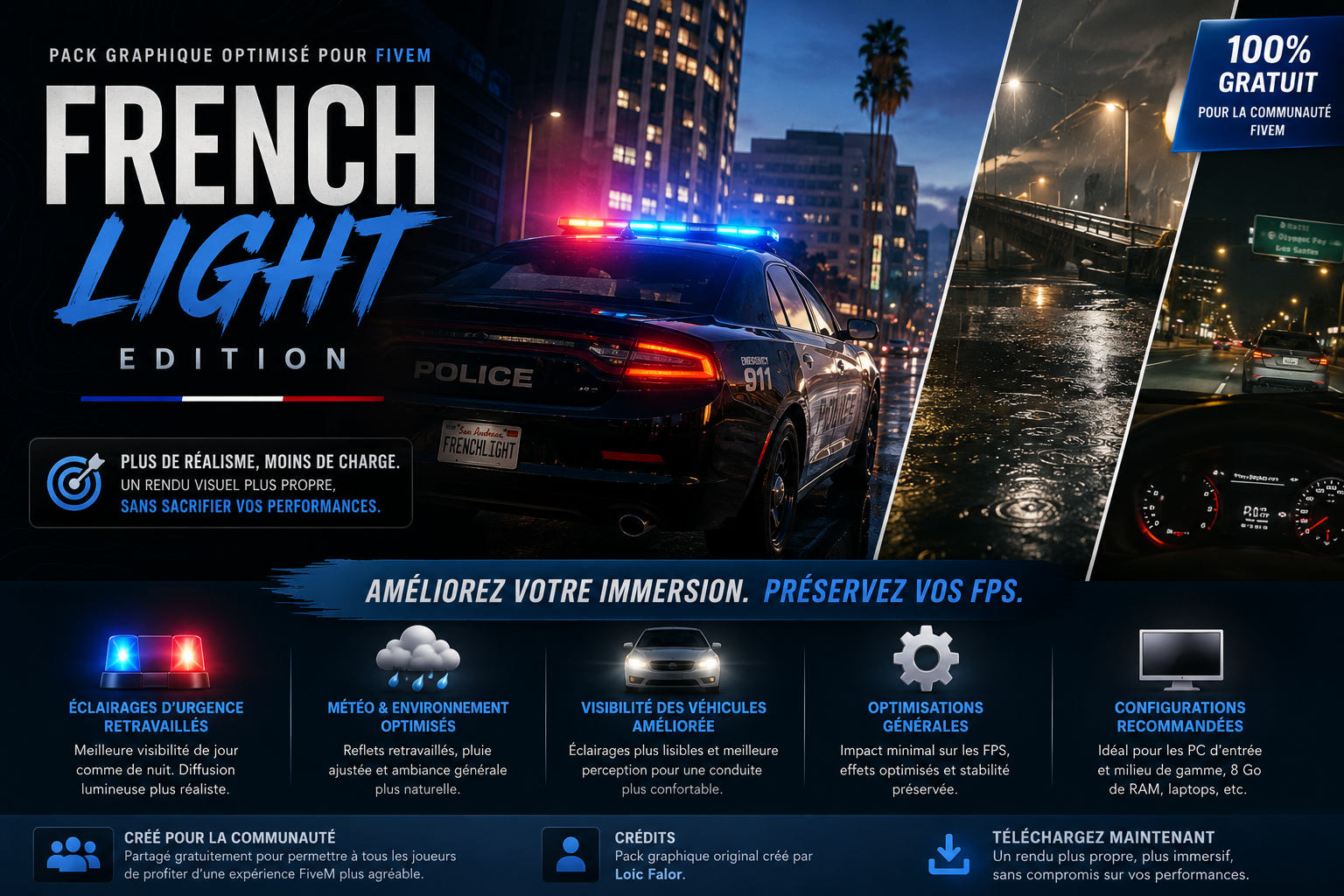 FrenchLight Edition – Free FiveM Optimized Graphics Pack