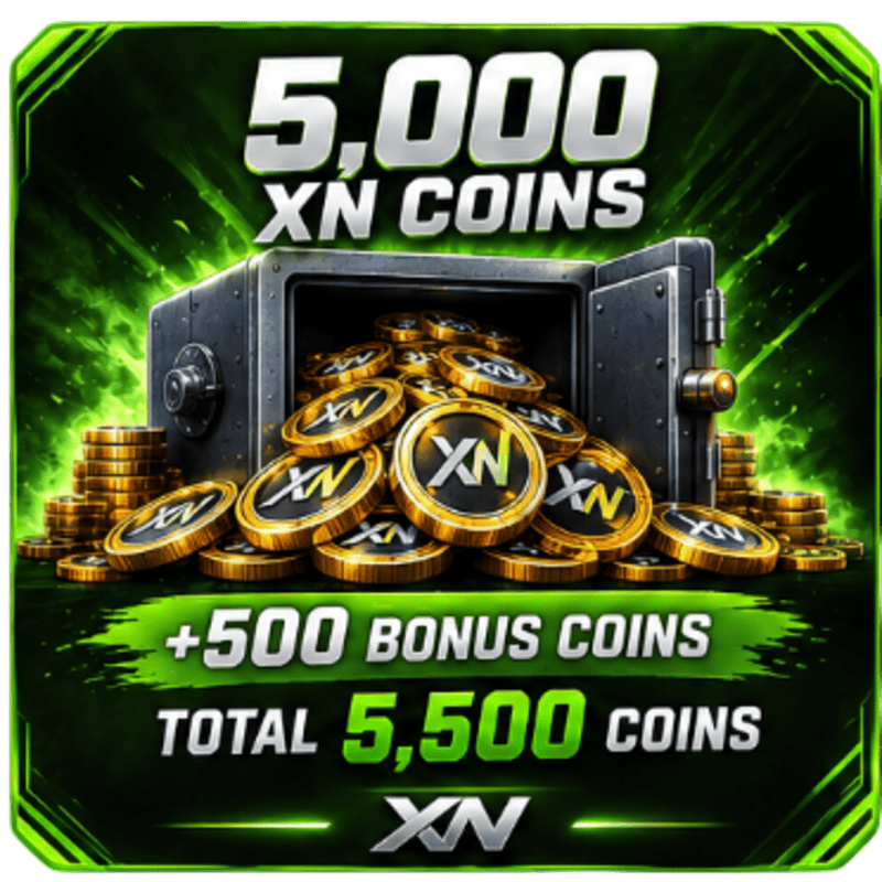 5,000 XN Coins + 500 Bonus