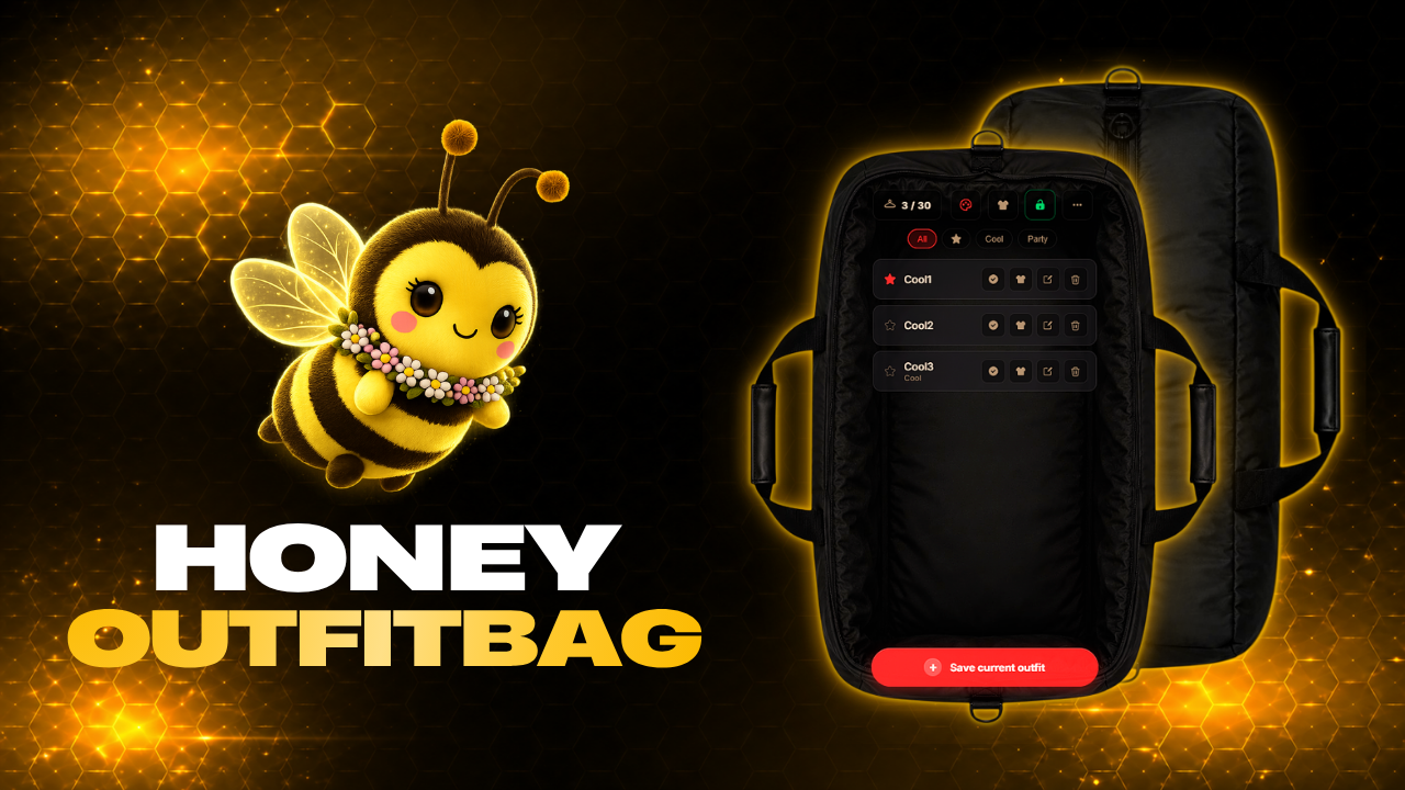 Honey OutfitBag - Lock System - Live Preview - Multi-Framework