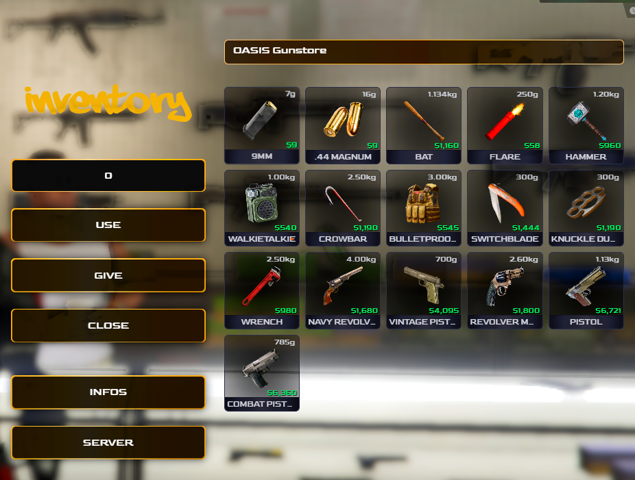 QBOX,QBCORE,ESX - 3D OPTIMIZED INVENTORY PICTURES - CUSTOM UPDATES