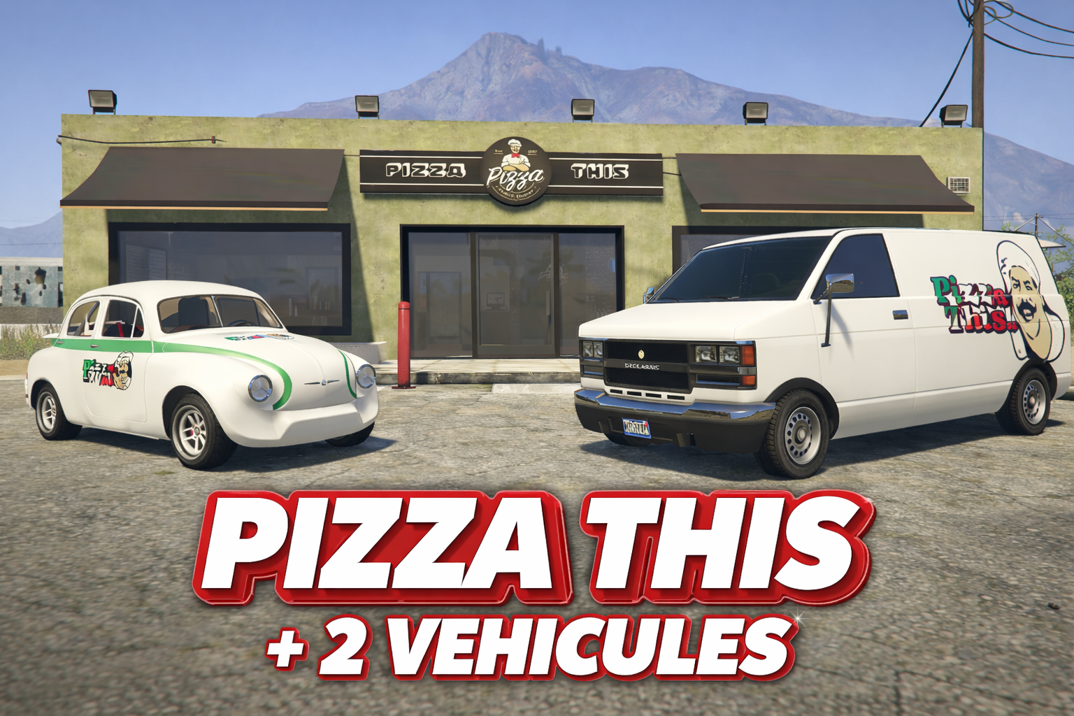 PACK Restaurant Pizza This + 2 véhicules
