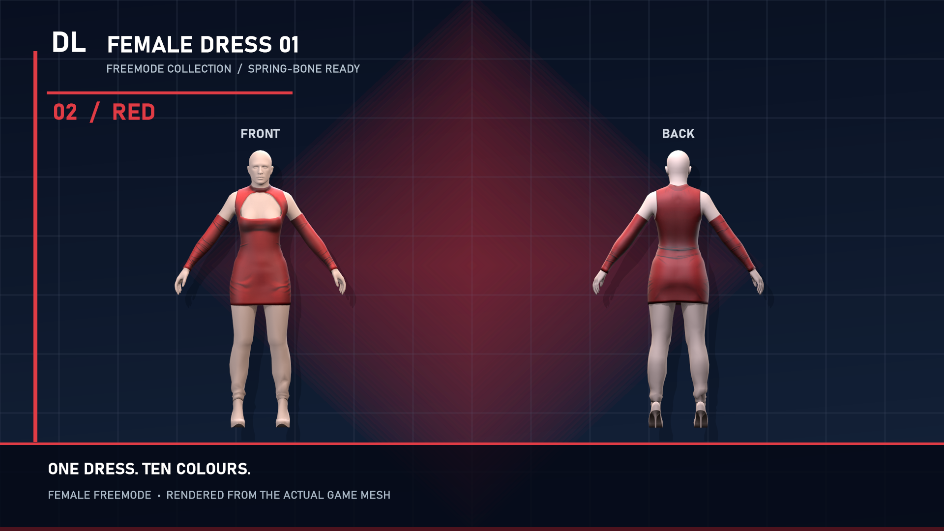Animated Dress | 10 Color Variants & Breast Physics |