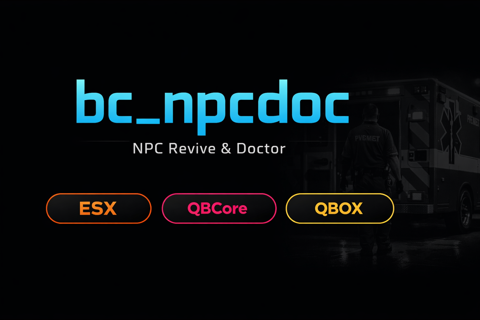 bc_npcdoc — NPC Revive & Doctor | ESX • QBCore • QBOX